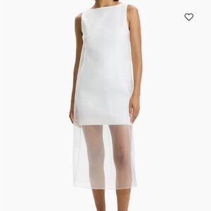 Theory Organza Layer Mini Shift Dress